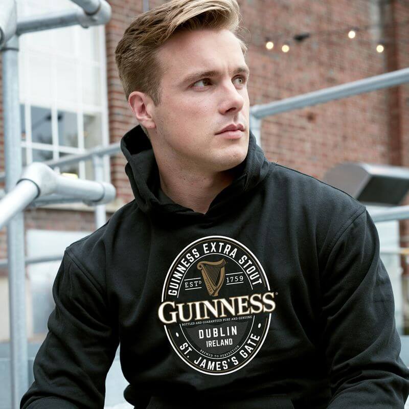 Guinness Hoodie mit St. James Gate Logo M