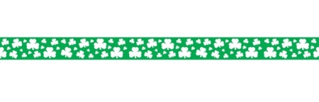 Irland Deko Wickelband mit Kleeblattmotif