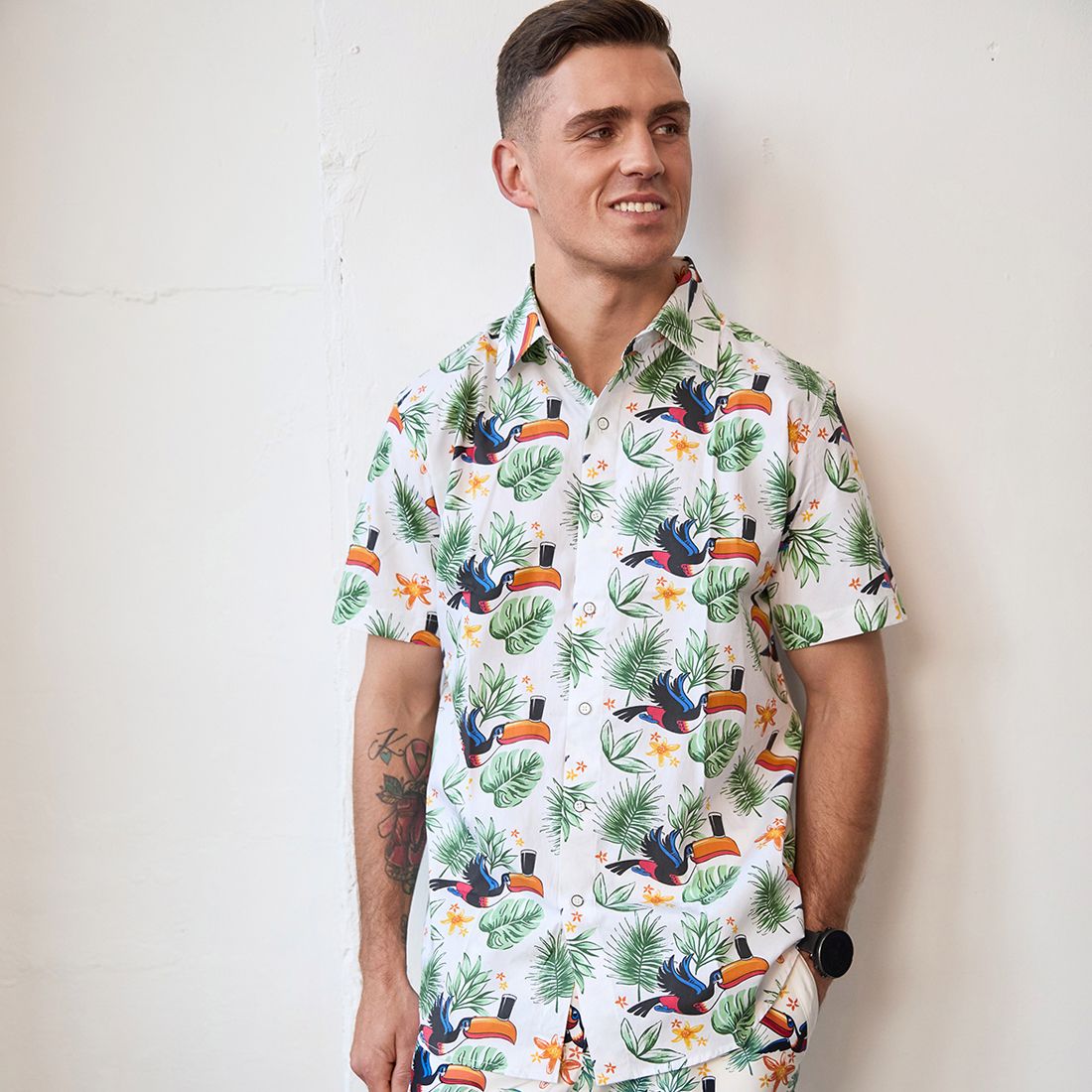 Guinness Freizeithemd mit Flying Toucan Motiv XL