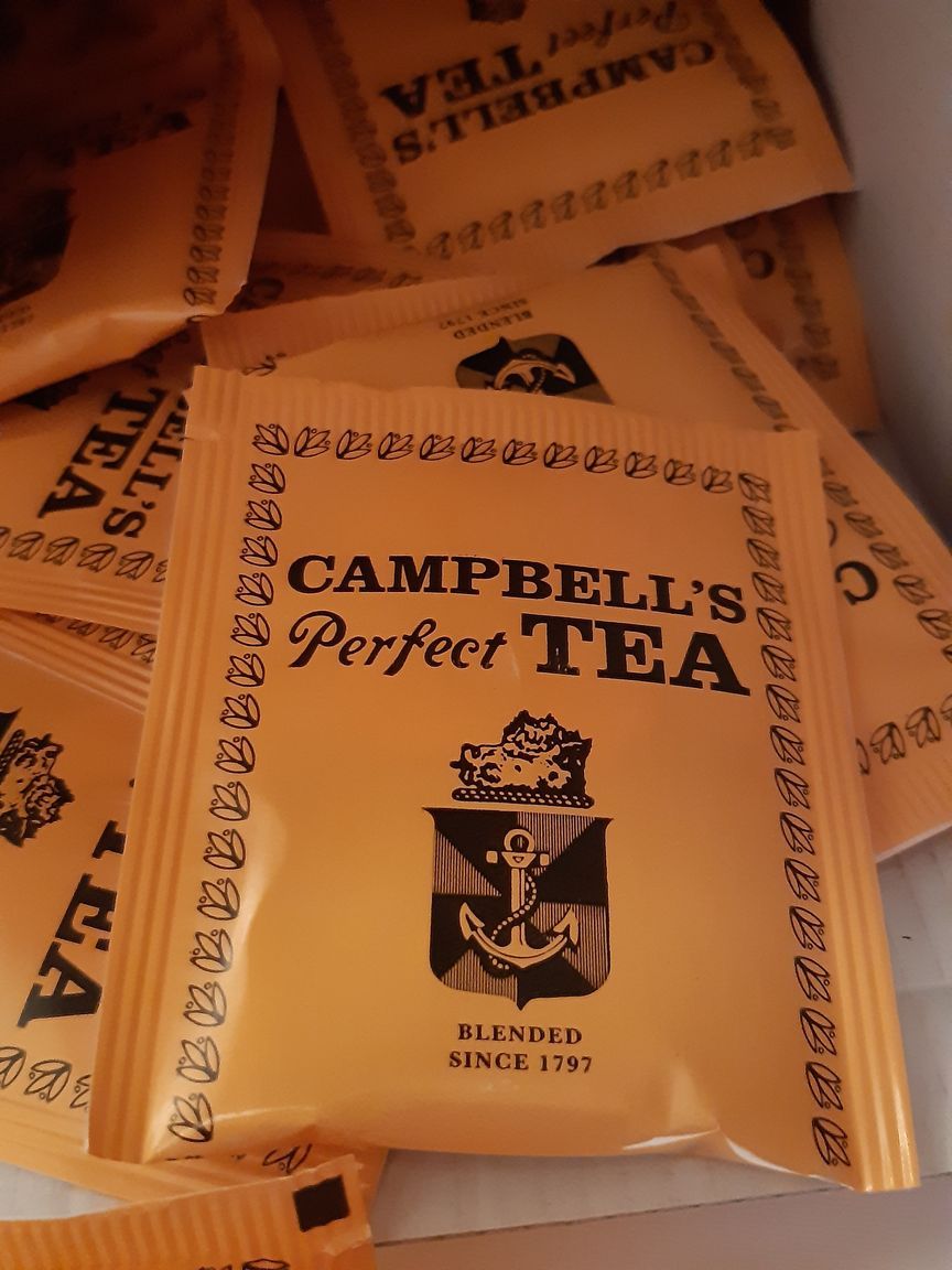 Campbell's Frühstücksteebeutel aus Irland.
