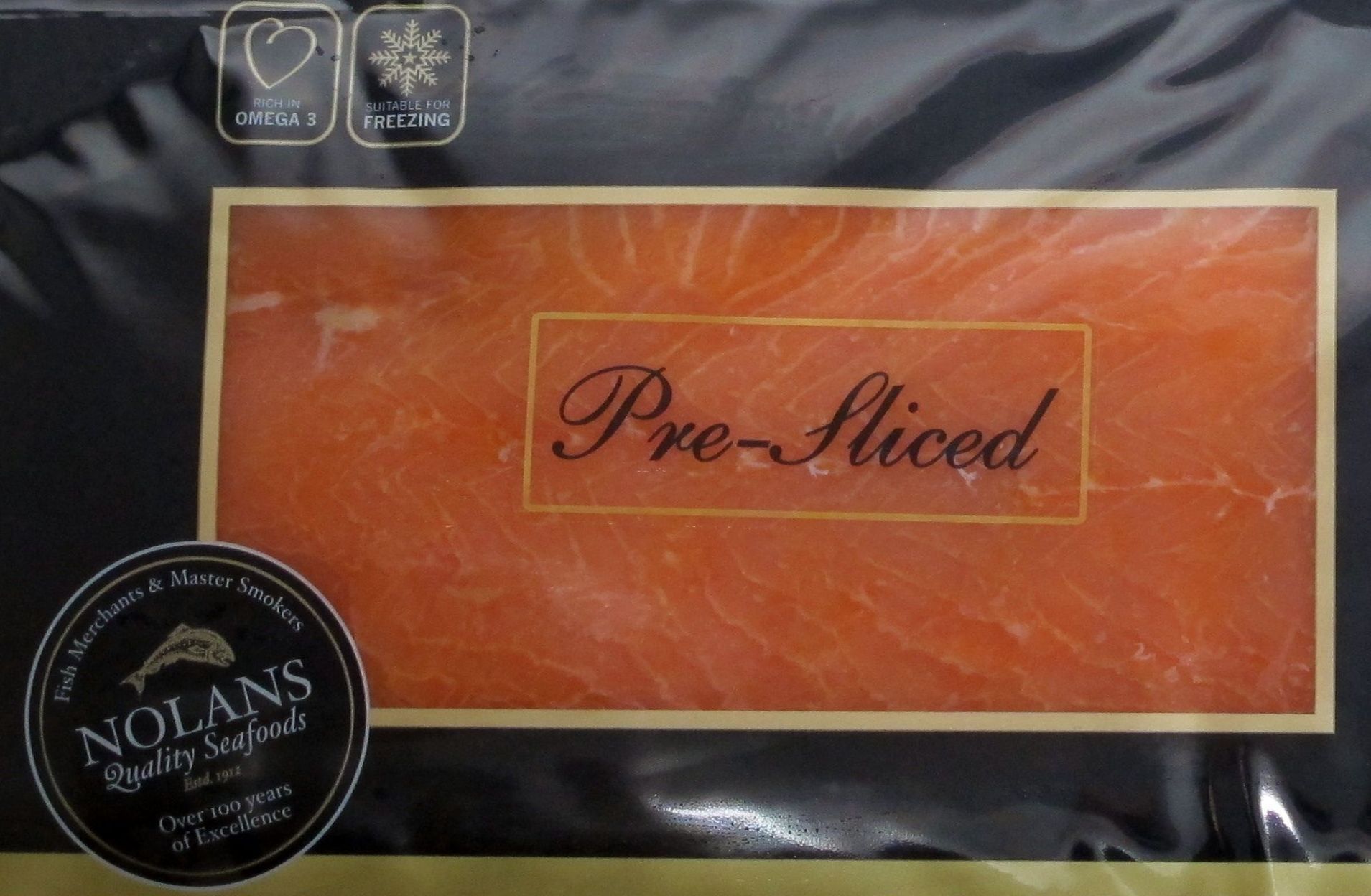Irischer Räucherlachs vorgeschnitten 500g.frei