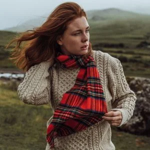 Wollschal aus 100% Lambswool Einheitsgröße