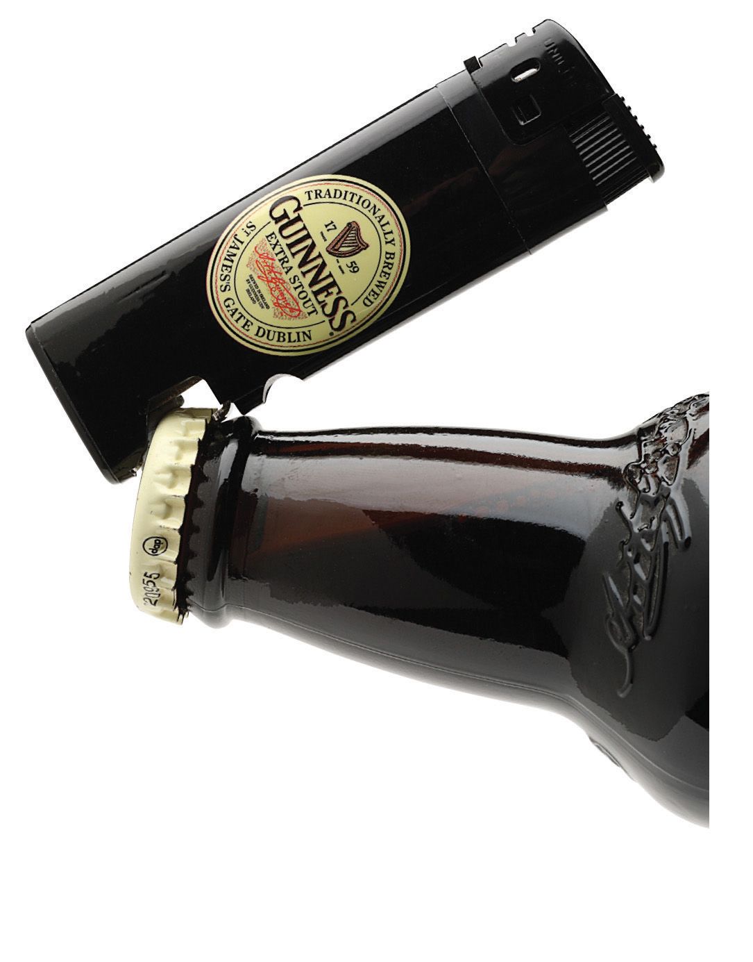 Guinness Feuerzeug und Flaschenöffner