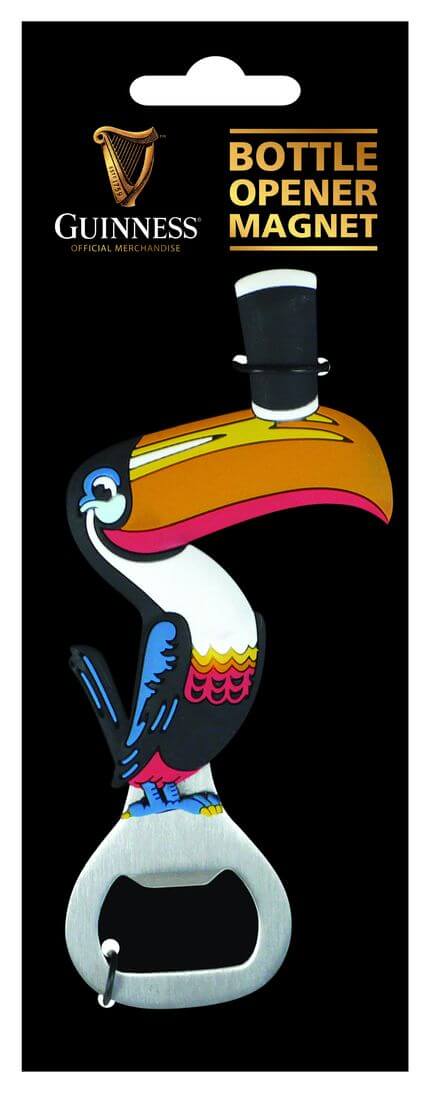 Guinness Bier Flaschenöffner Tukan Figur