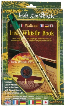 Irisches Flötenset mit Tin Whistle CD Pack. Flöte, Lehrheft und CD.