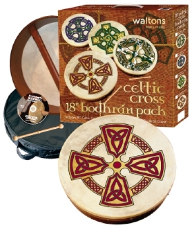 Waltons Bodhrán; Ø 47 cm; Kilkenny Cross, Rahmentrommel-Set