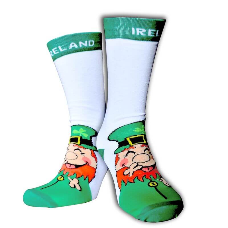 Baumwollsocken Lachende Leprechauns aus Irland