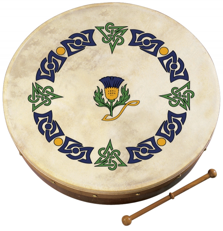 Waltons Bodhrán 18" Bodhran Scots Thistle, Rahmentrommel