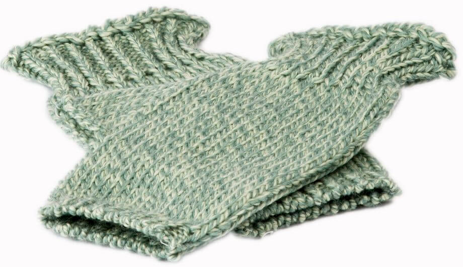 Merinowolle-Handstulpen aus Irland für Damen