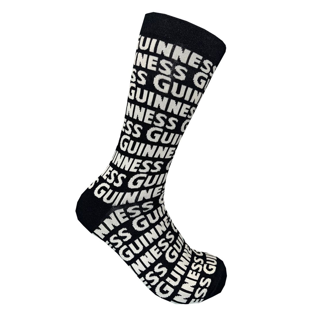 Guinness Herrensocke mit reliefwirkendem Schriftzug