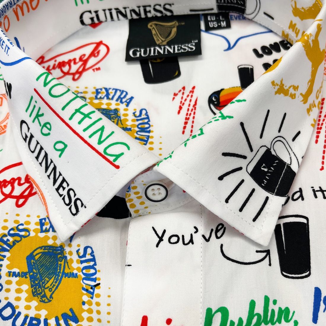 Guinness Doodle Unisex Kurzarmhemd M