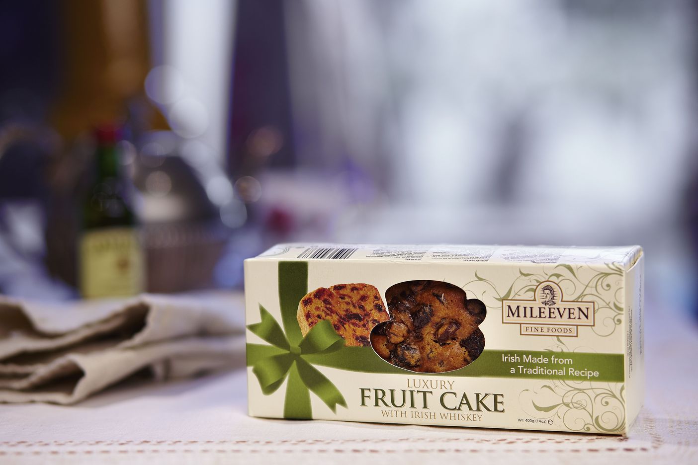 Irischer Früchtekuchen mit Whiskey, Verpackung beschädigt